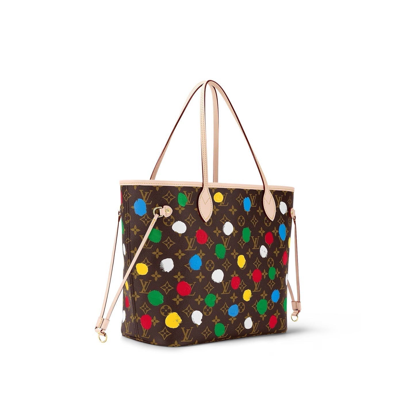 Louis Vuitton X YAYOI KUSAMA MM Monogram Neverfull Tote Bag
