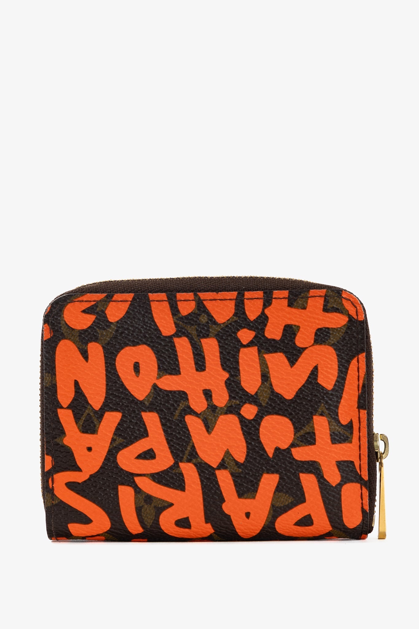 Louis Vuitton Zippy Orange Monogram Graffiti Coin Purse
