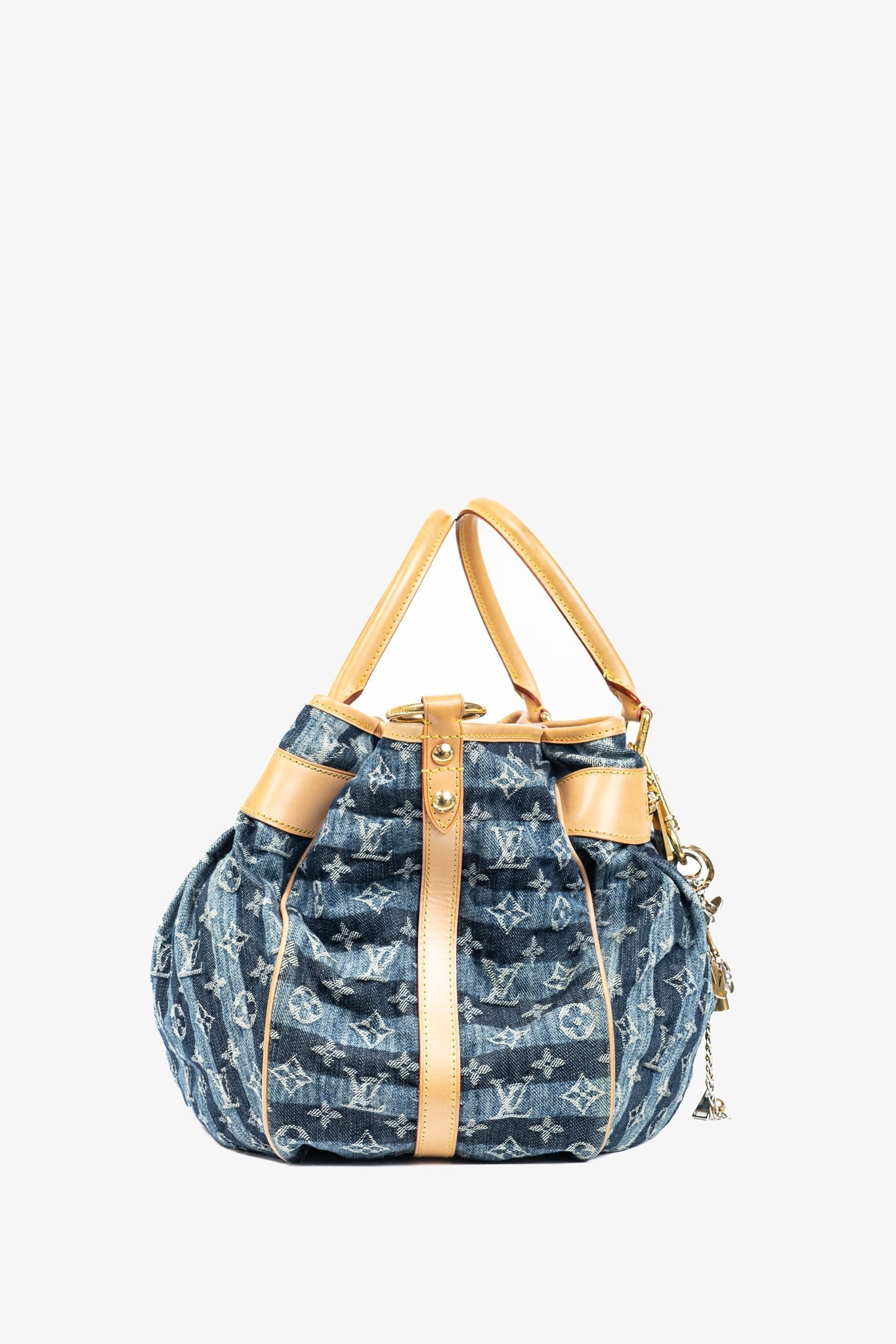 Louis Vuitton Cabas Raye GM Monogram Denim Cruise Shoulder Bag