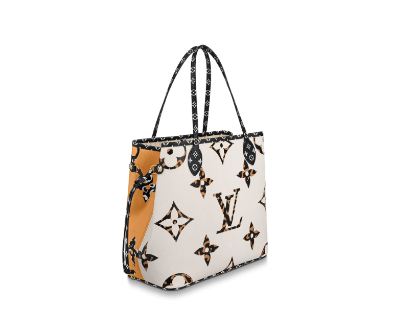 Louis Vuitton | Giant Jungle Monogram Neverfull Ivoire with Pouch | M44716