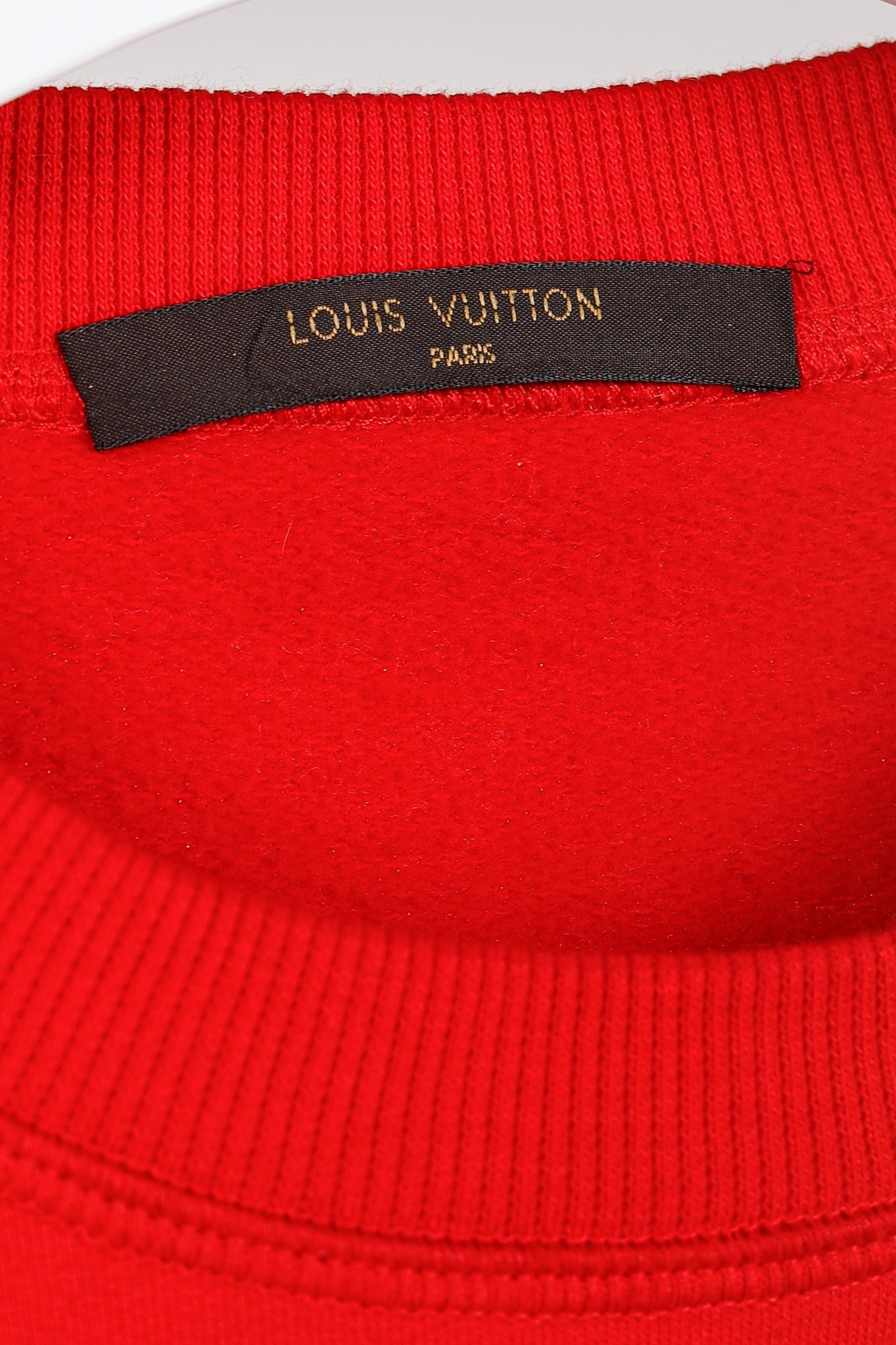 Louis Vuitton x Supreme Red Arc Logo Crewneck Sweatshirt Fashion Accessory