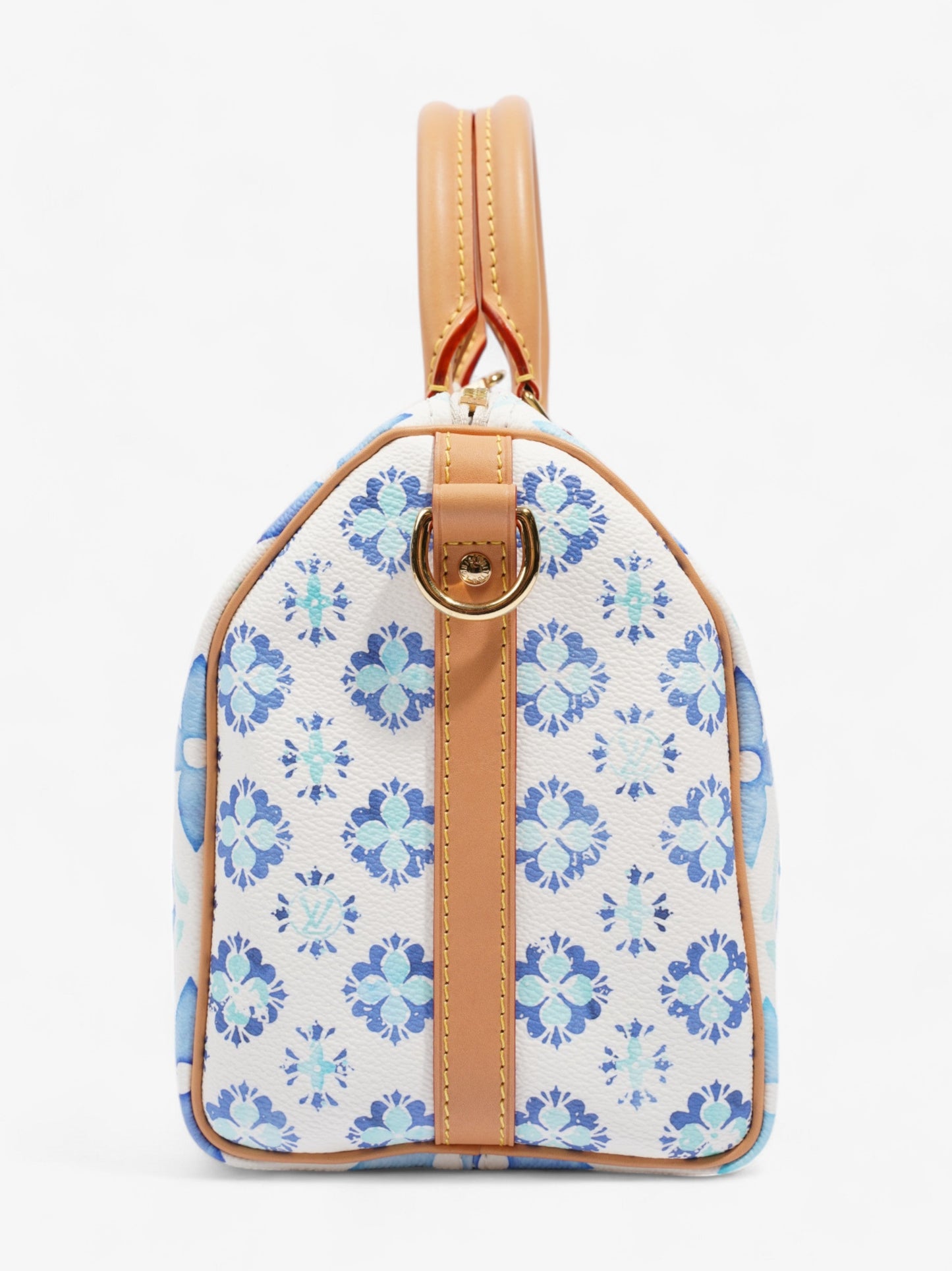Louis Vuitton By Pool Speedy Bandoulière Lagoon Canvas White Blue Apparel
