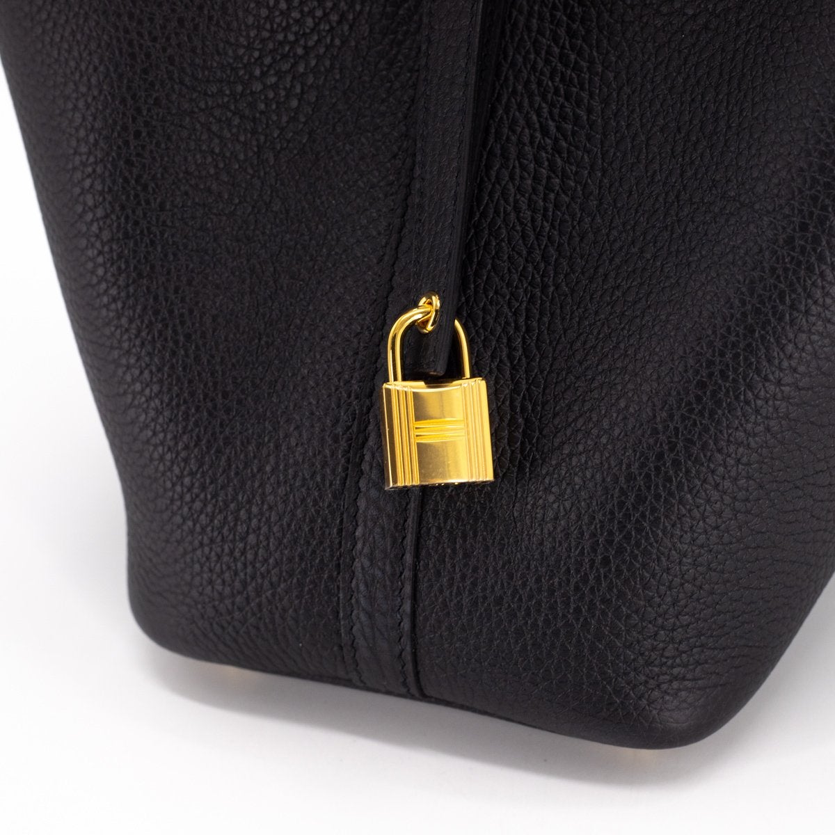 Hermes Picotin Noir Stamp Handbag Travel Bag