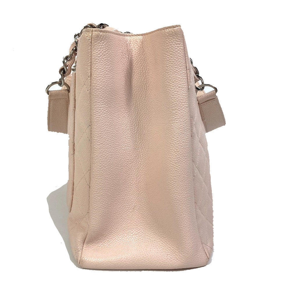 Chanel Caviar skin CC COCO Mark Matrasse Pink Tote Bag Mo 6