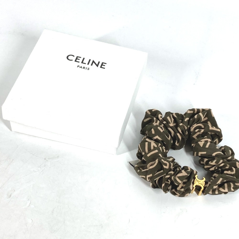 Hair Accessory Silk, Rubber Khaki Triomphe Women Logo Travel Bag