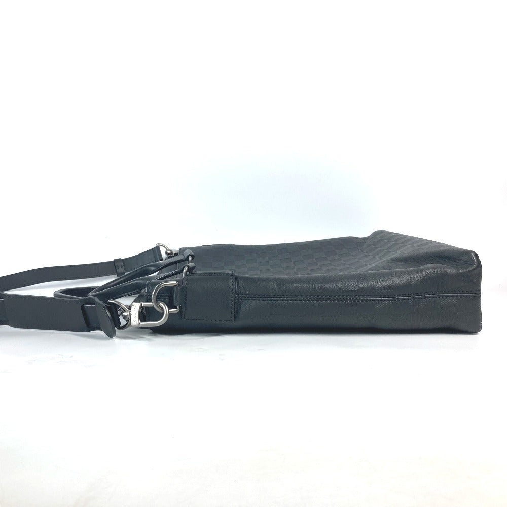 Louis Vuitton Business N41561 Damier Anfini Damier Leather Black Tote Bag