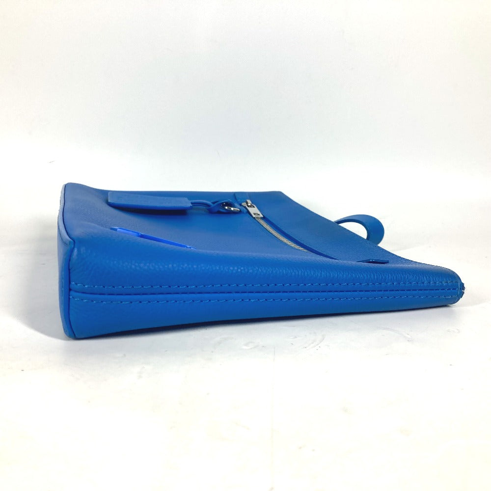 Louis Vuitton M82270 Aerogram takeoff pouch Leather Blue Logo Clutch Bag