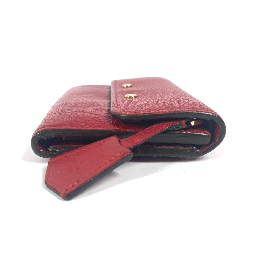 Louis Vuitton Trifold M62185 Ann Platt Ann Monogram Leather Red Wallet Case