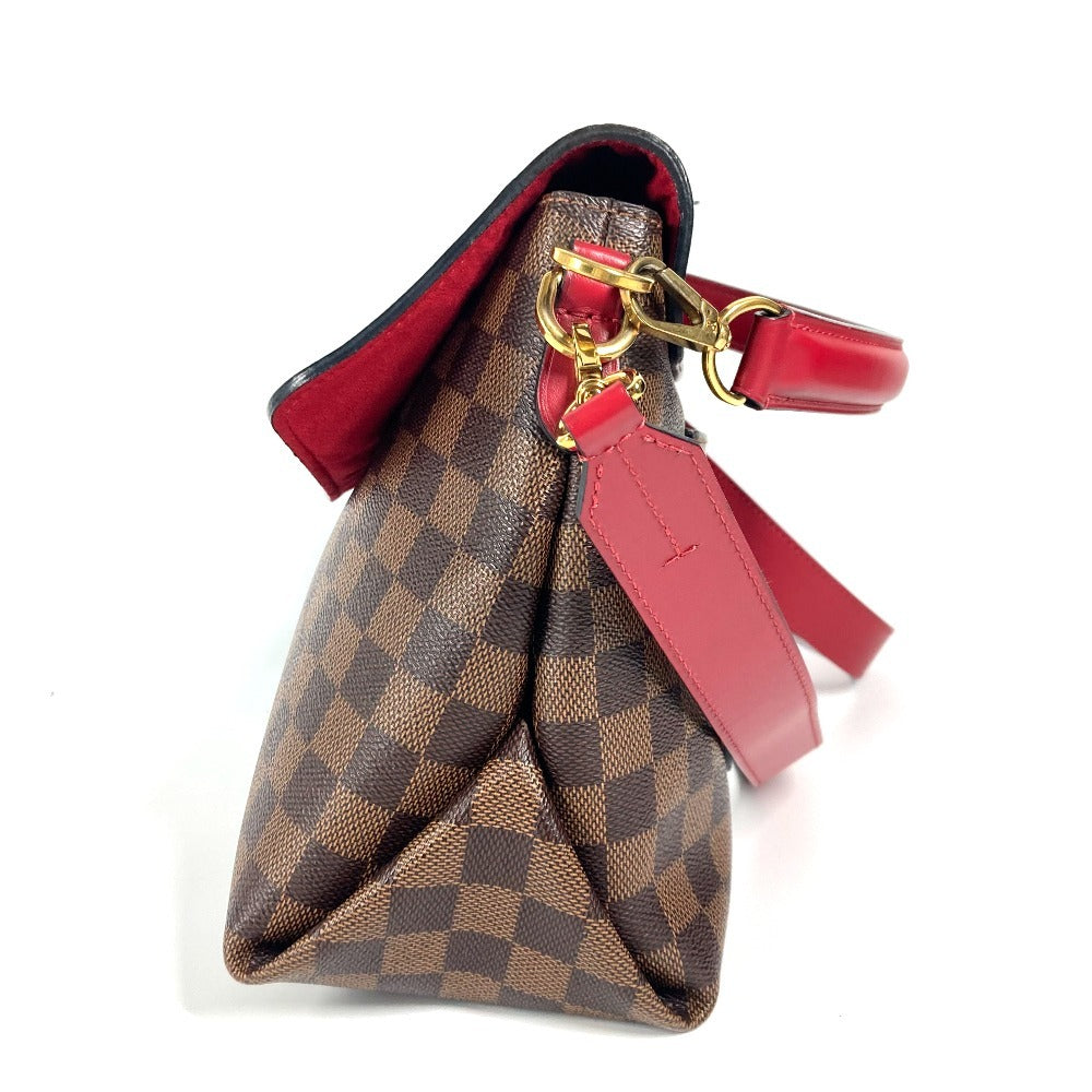 Louis Vuitton N40176 Damier Bobble Scarlet Canvas Brown Handbag