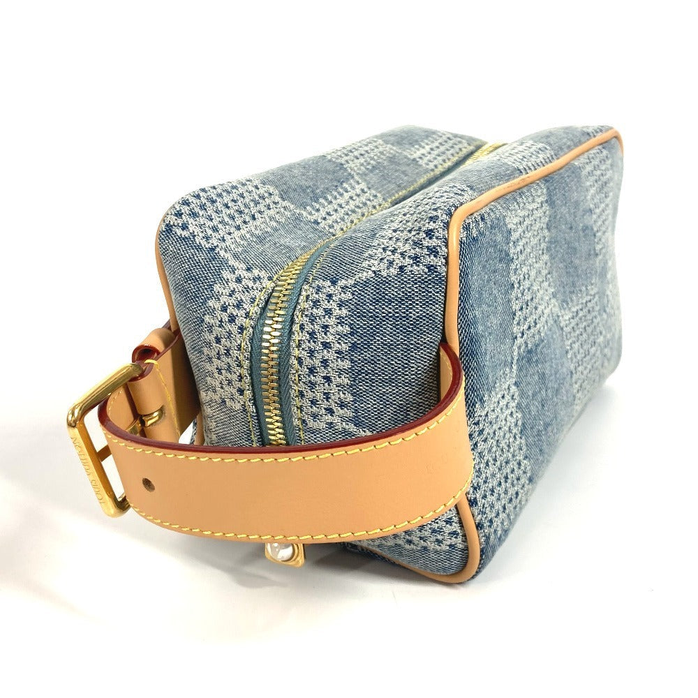 Louis Vuitton business N40753 Damier 3D Rocker Denim Blue Handbag