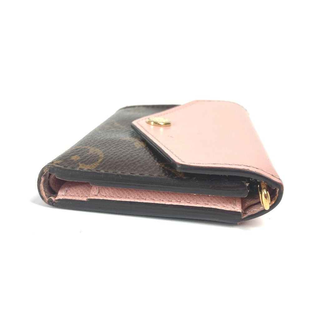 Louis Vuitton Trifold M62933 Portefeuille Zoe Monogram Canvas Pink Wallet Case