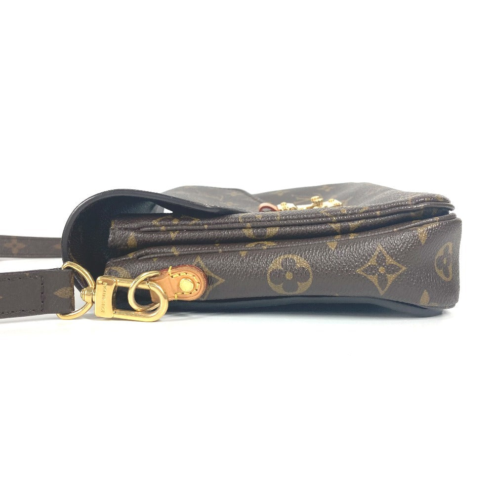 Louis Vuitton M40780 Pochette Metis MM Monogram Canvas Brown Clutch Bag