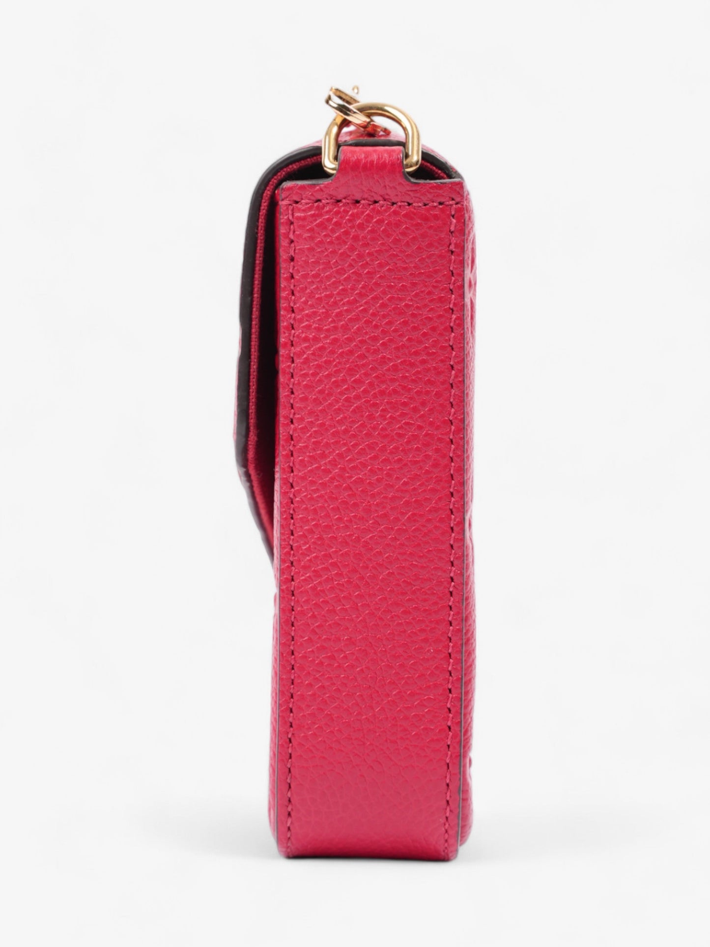 Louis Vuitton Pochette Felicie Monogram Empreinte Leather Red Clutch Bag