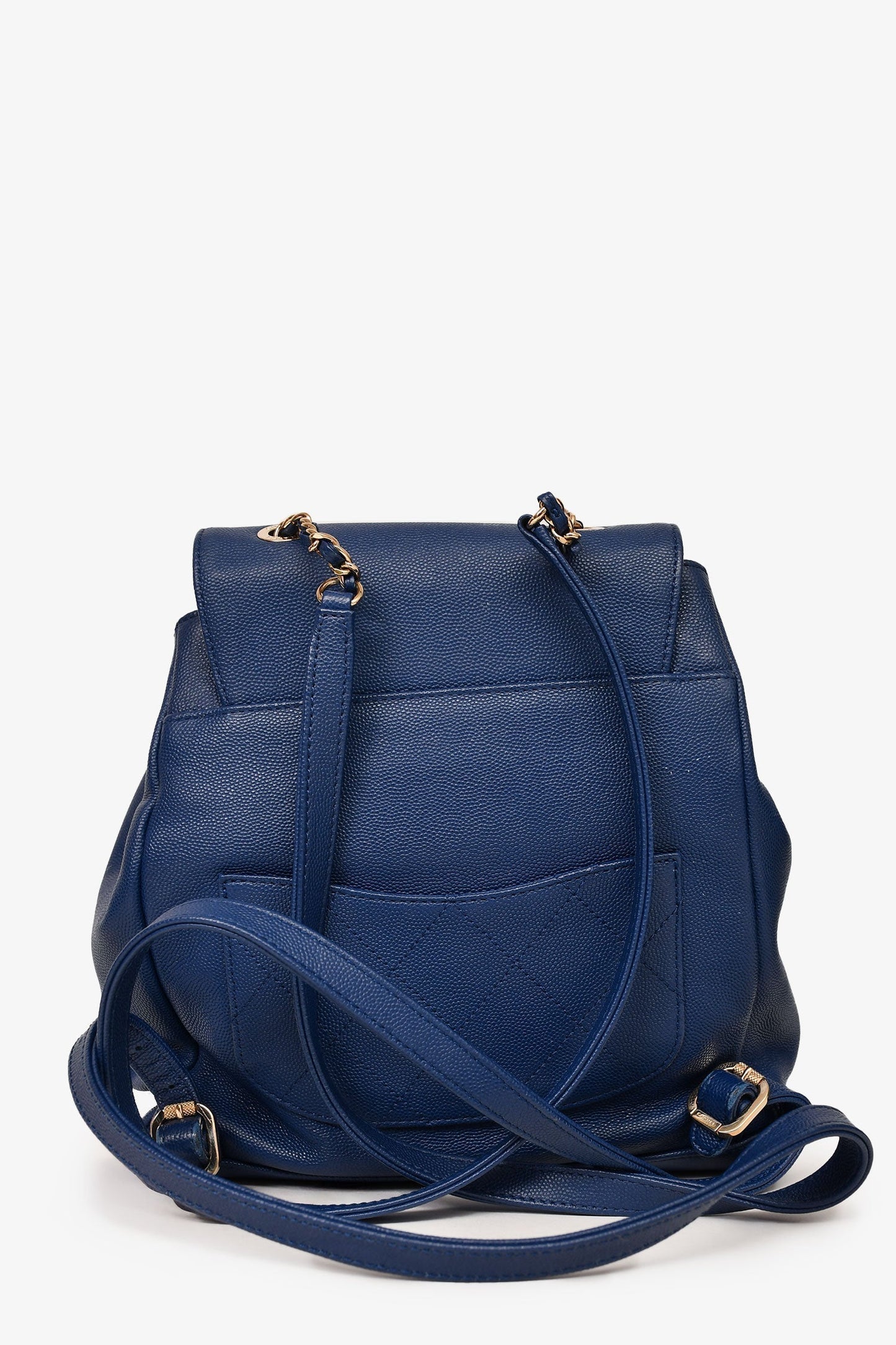 Chanel™ Blue Caviar Leather Business Affinity Ghw Backpack