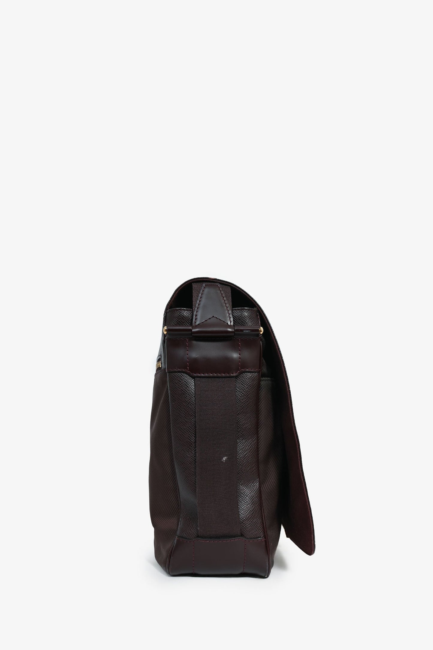 Louis Vuitton Brown Taiga Leather 'Abbesses' Messanger Bag (As Is)