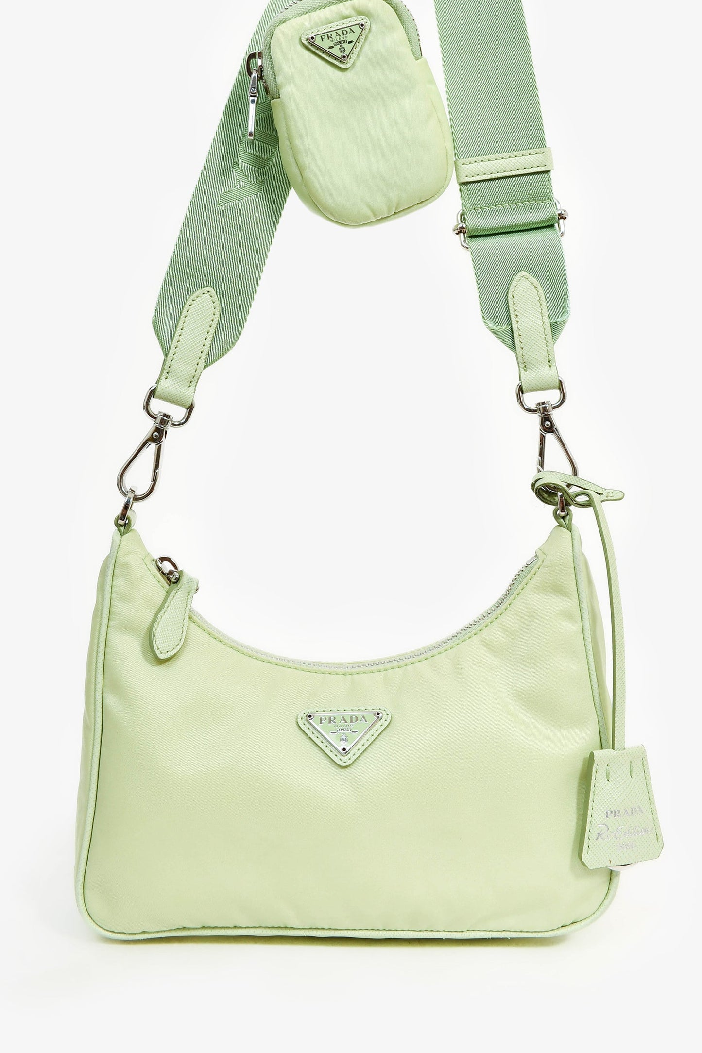 Prada Crossbody Bag Re- Re-Edition Nylon Green