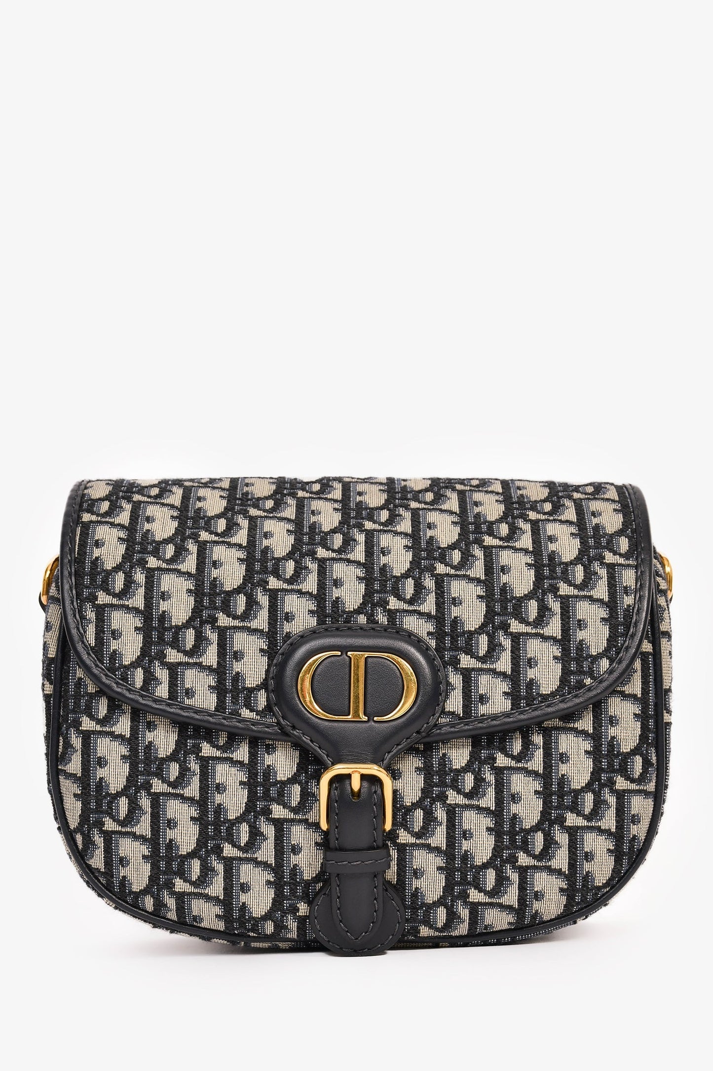 Dior Shoulder Bag Christian Oblique Bobby Bag Blue Medium