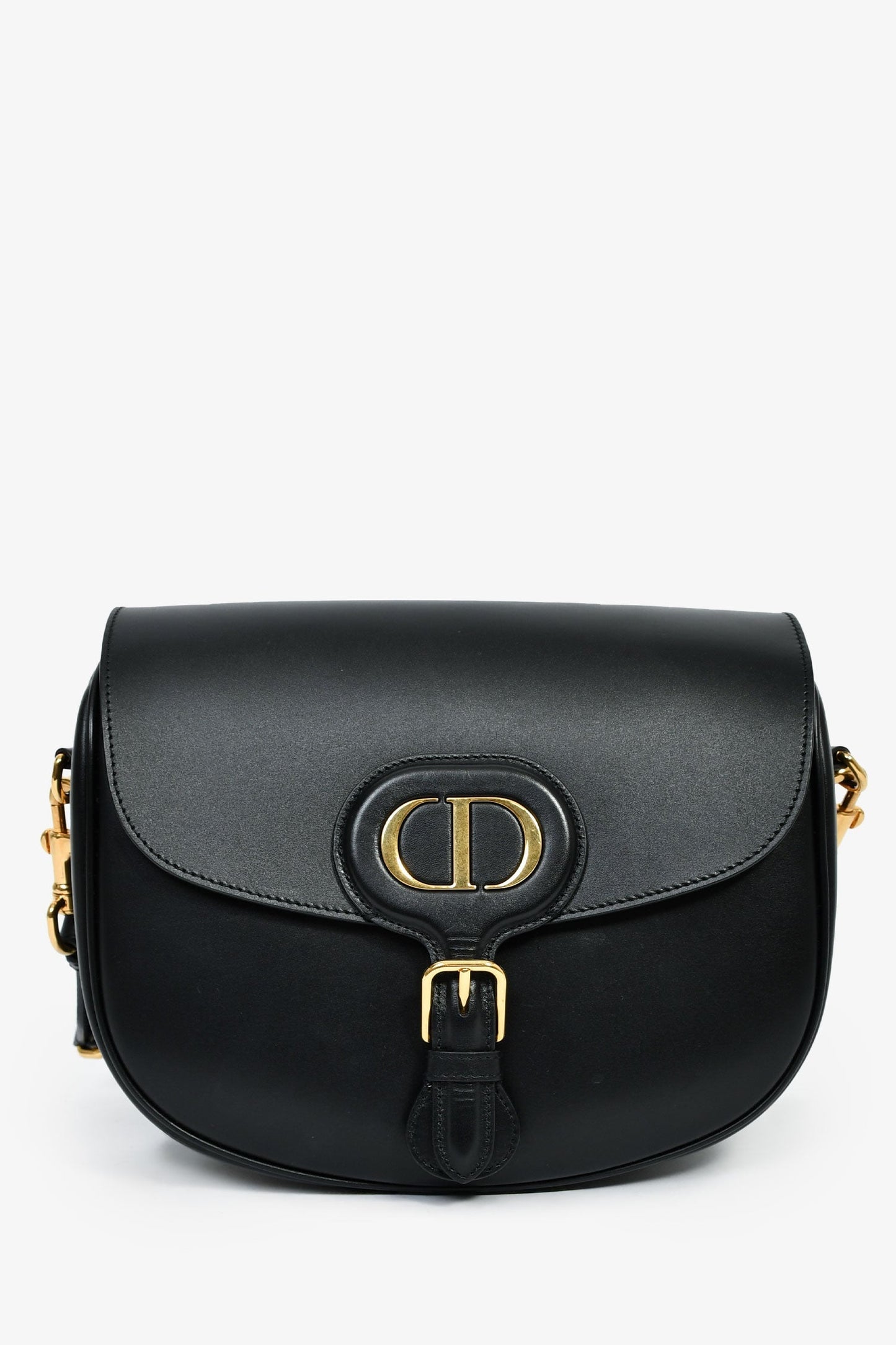 Dior Crossbody Bag Christian Bobby Oblique Strap Leather Canvas Black