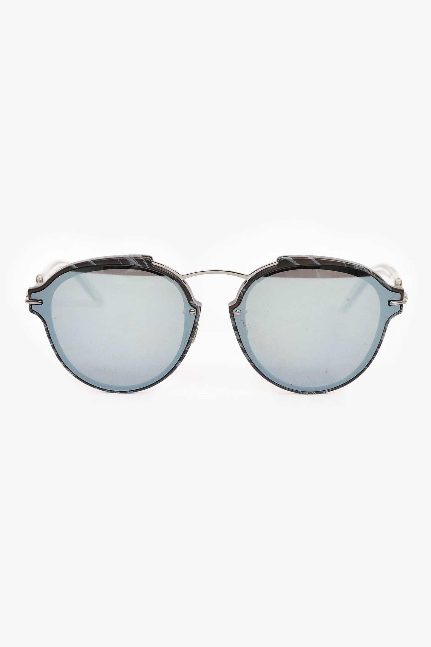 Dior Handbag Christian 'Eclat' Sunglasses Black Silver