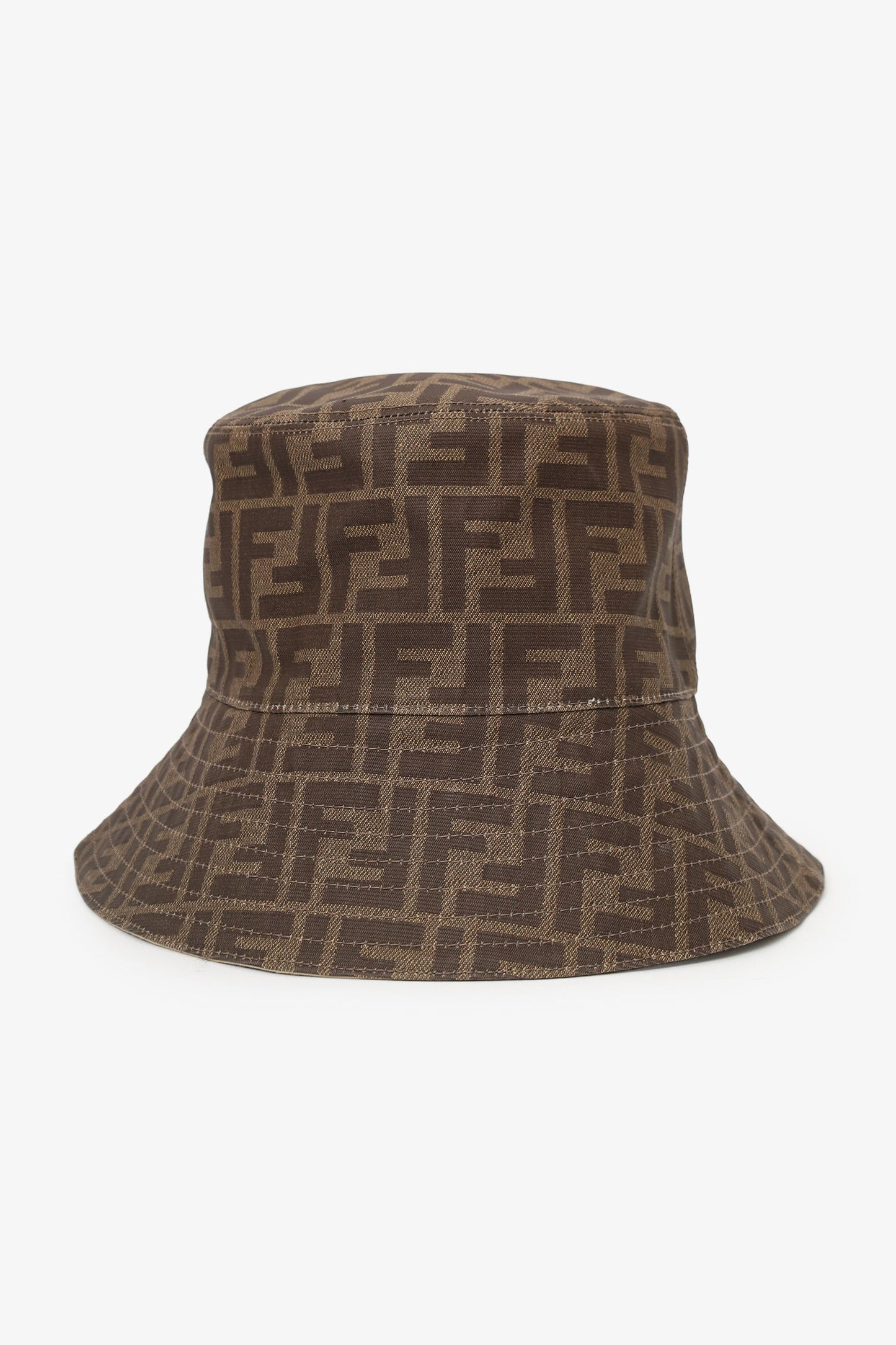 Fendi Handbag Tech Fabric Hat Monogram Brown