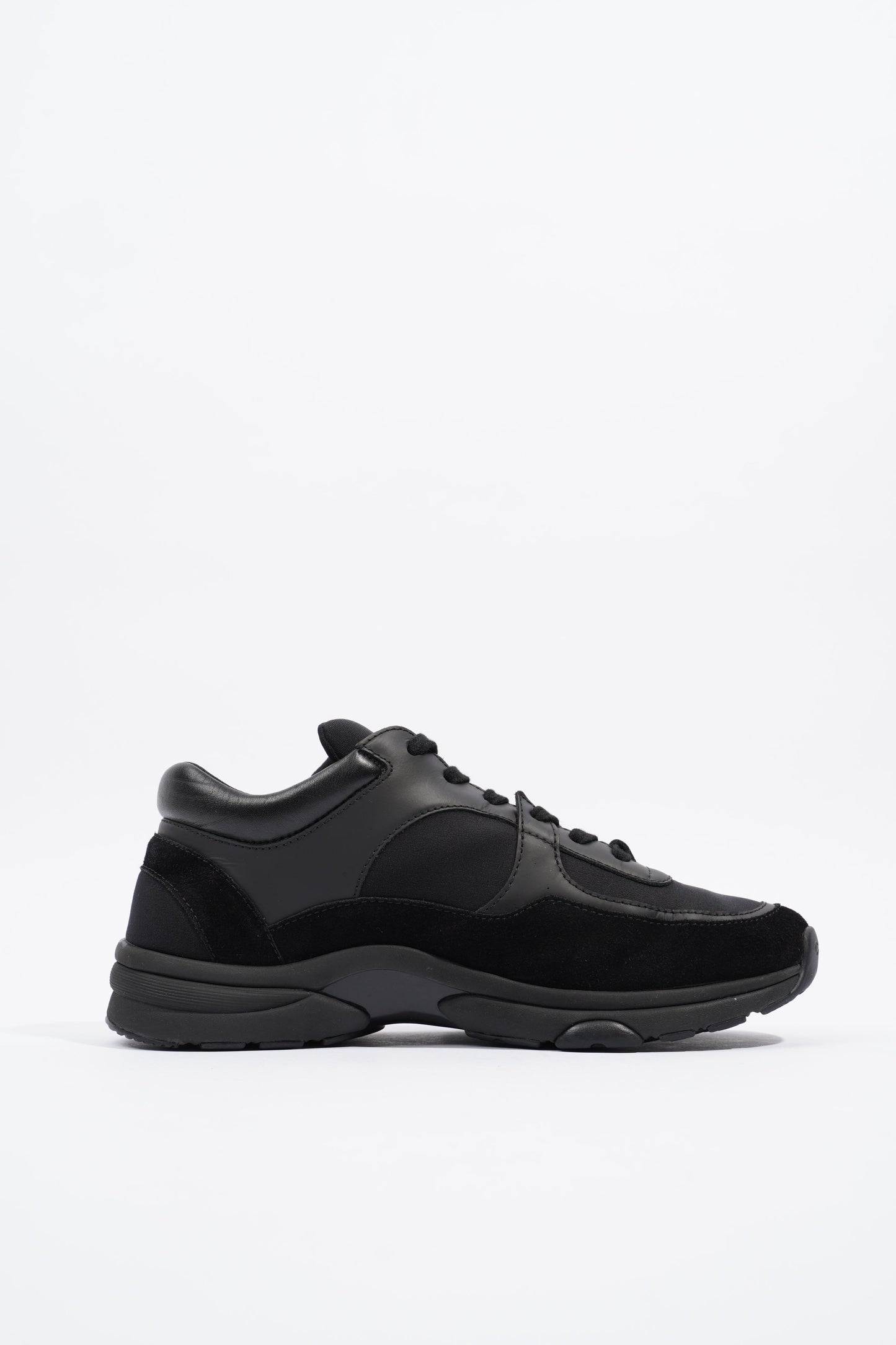 Chanel CC Logo Sneaker Black Suede EU 37.5 UK 4.5