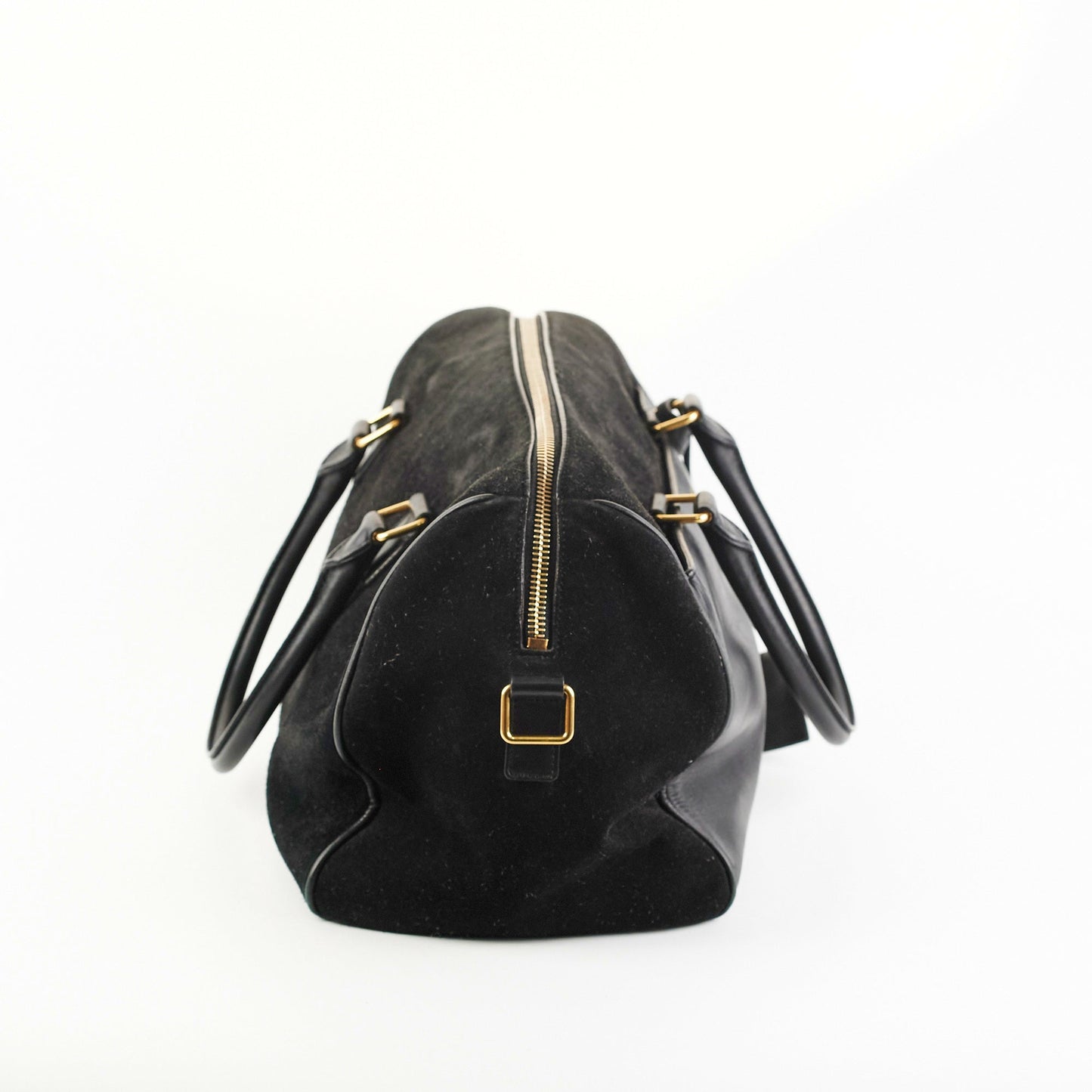 YSL Saint Laurent Bo Duffle Bag Leather Suede Tote Bag