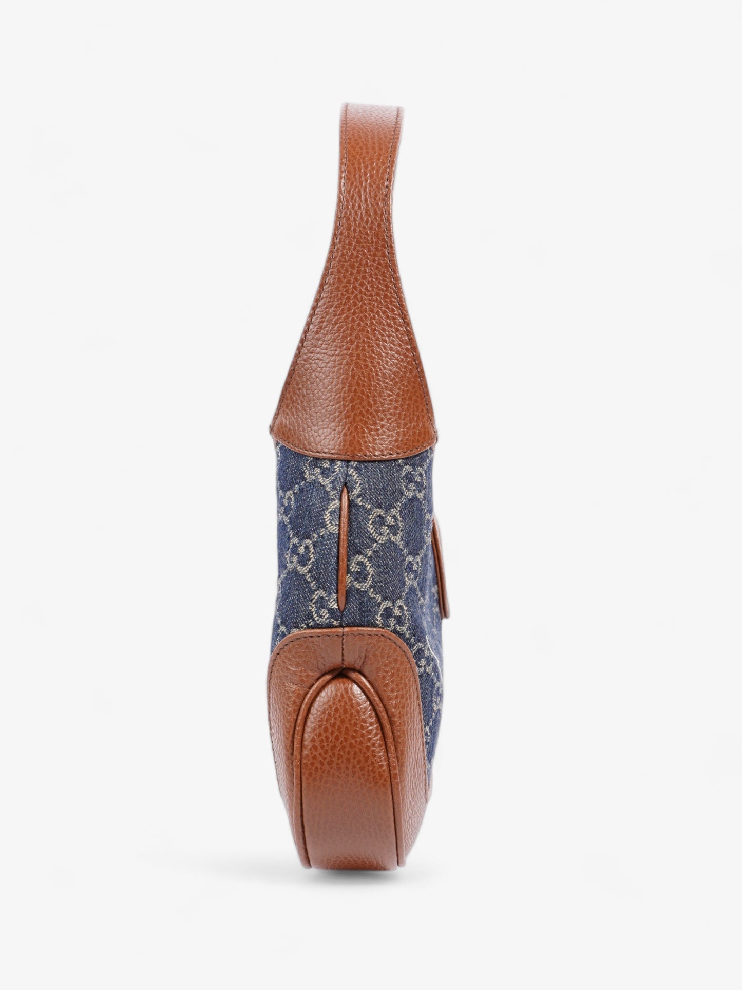 Gucci Jackie Small Crossbody Bag Denim Brown