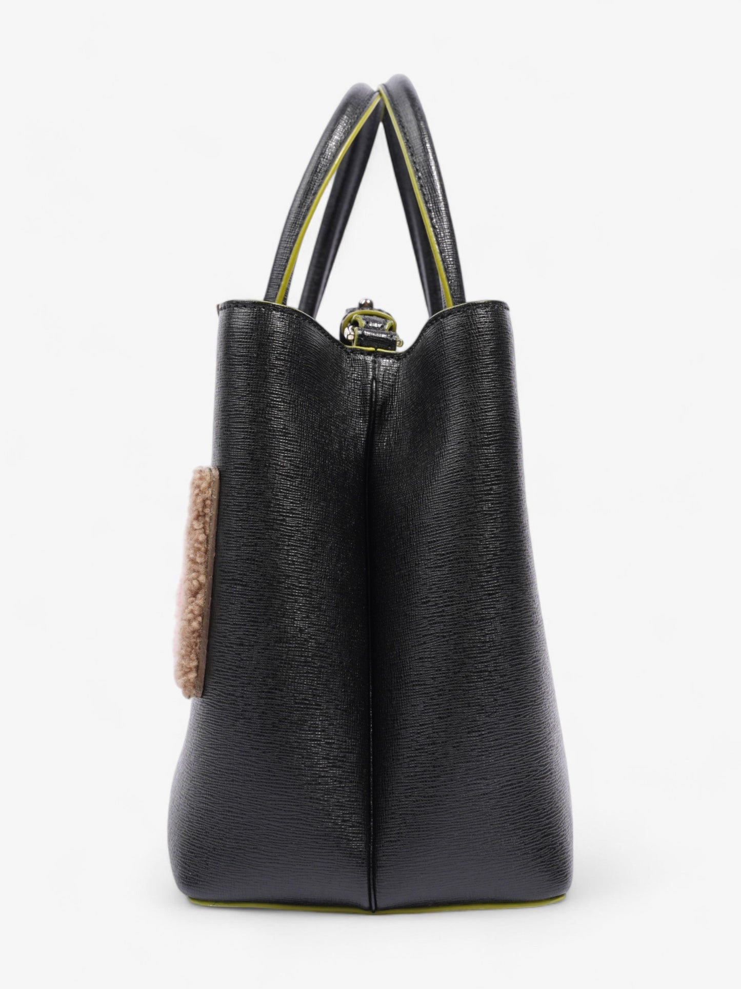 Fendi 2Jours Bag Multicoloured Petite Leather Black Logo Shoulder Bag