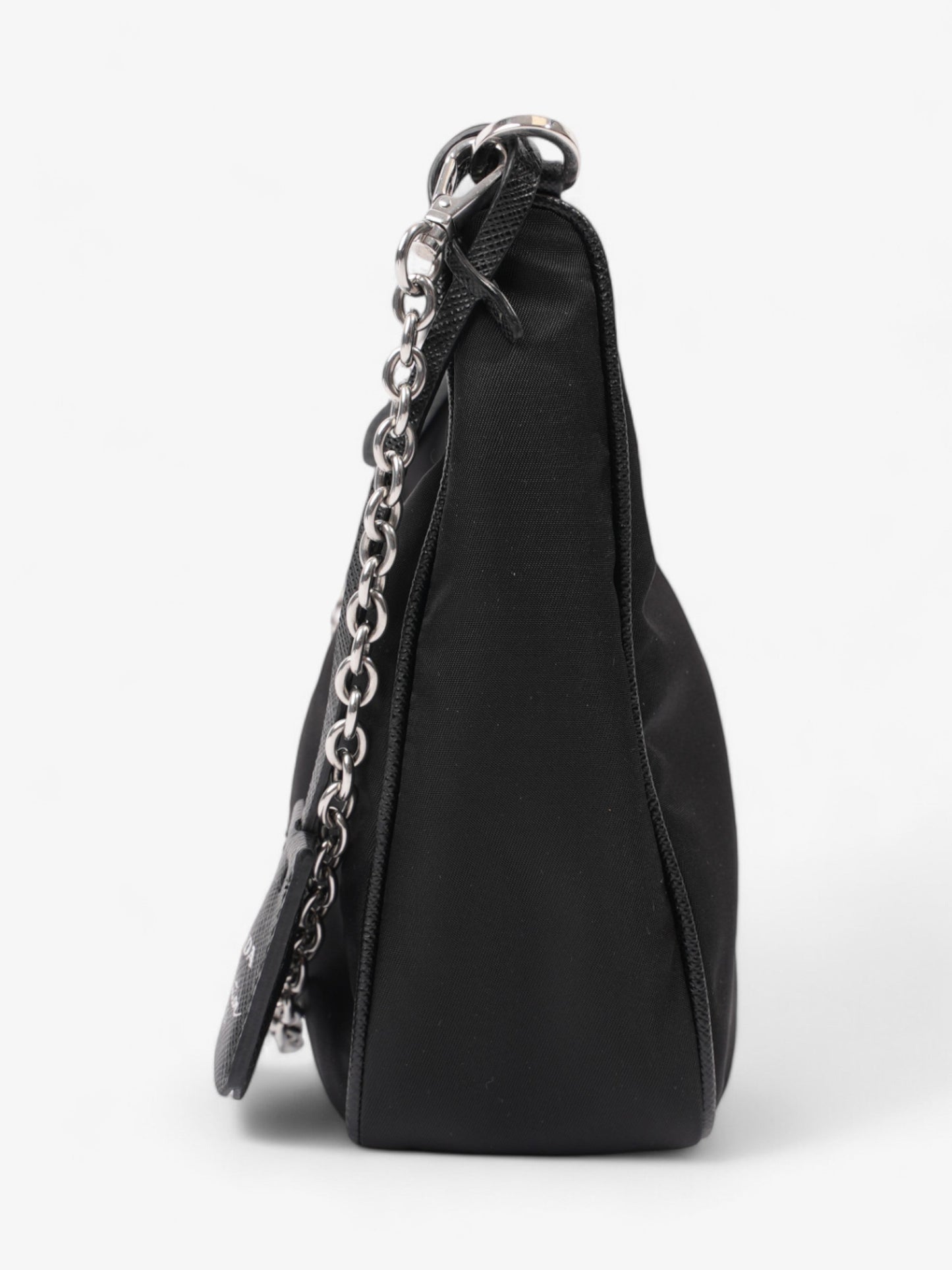 Prada Re Edition Crossbody Bag Nylon Black Black Nylon 4