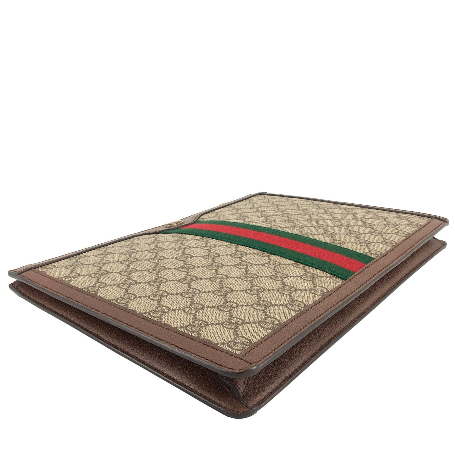 Gucci Supreme Web Ophidia Portfolio Pouch Clutch Bag Canvas