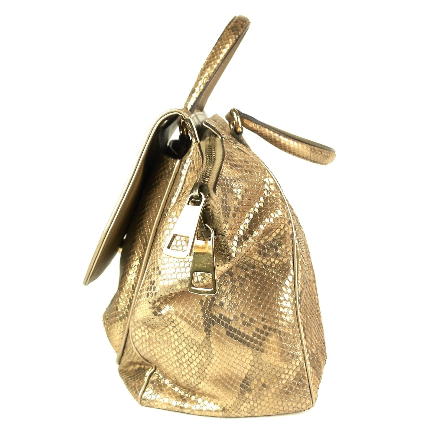 Gucci Python Skin Bag Medium Travel Bag
