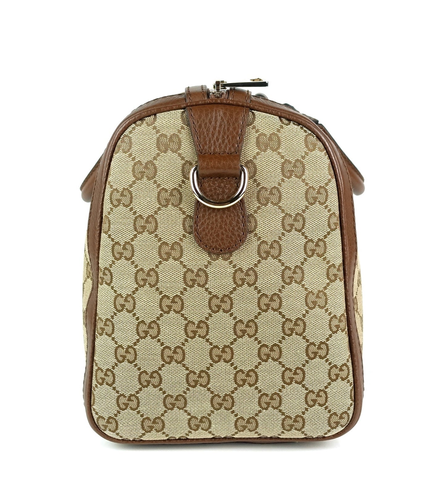 Gucci Web Boston Bag With Strap Canvas Monogram Travel Bag