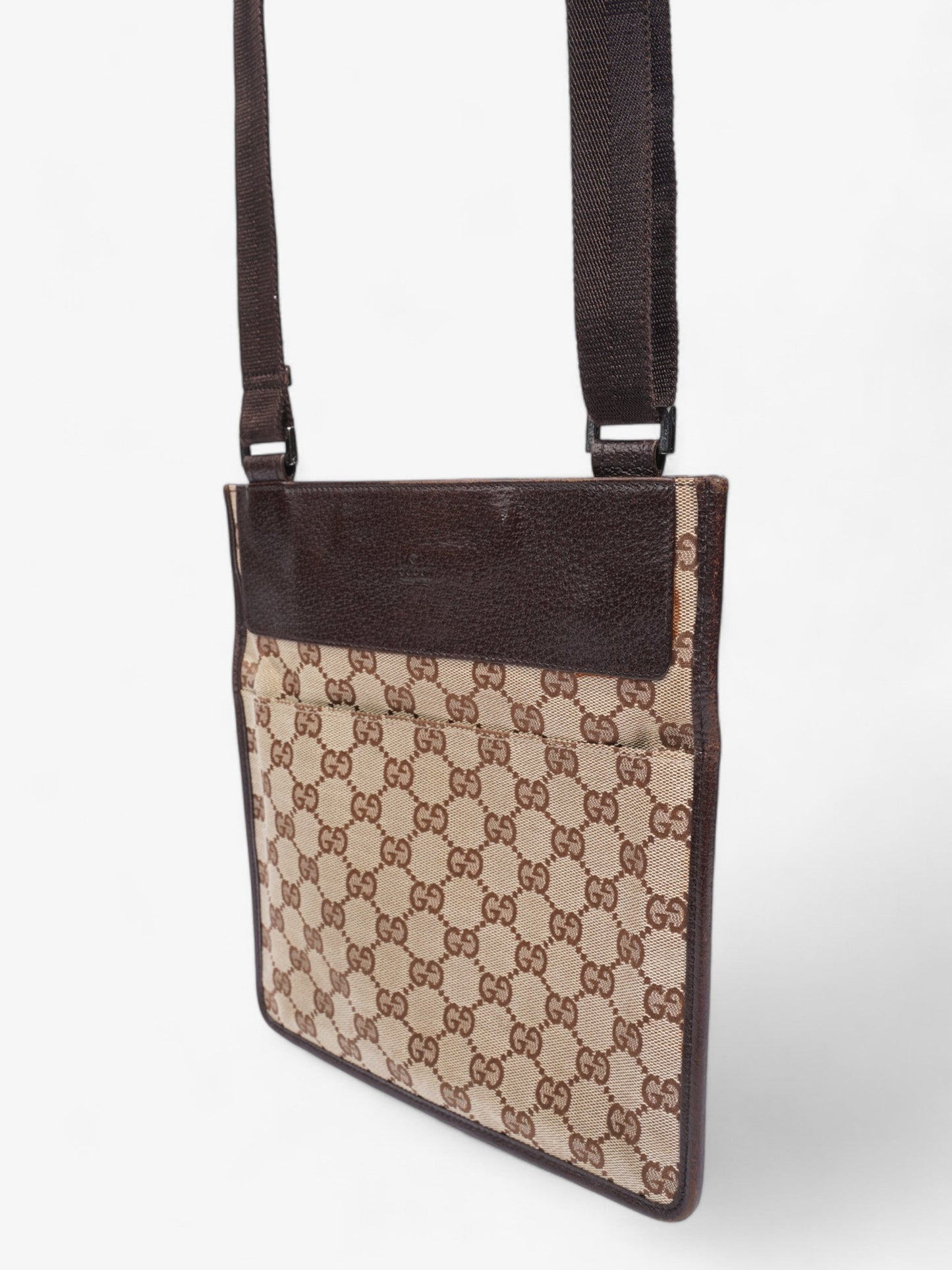 Gucci Bree Supreme Crossbody Bag Canvas Brown