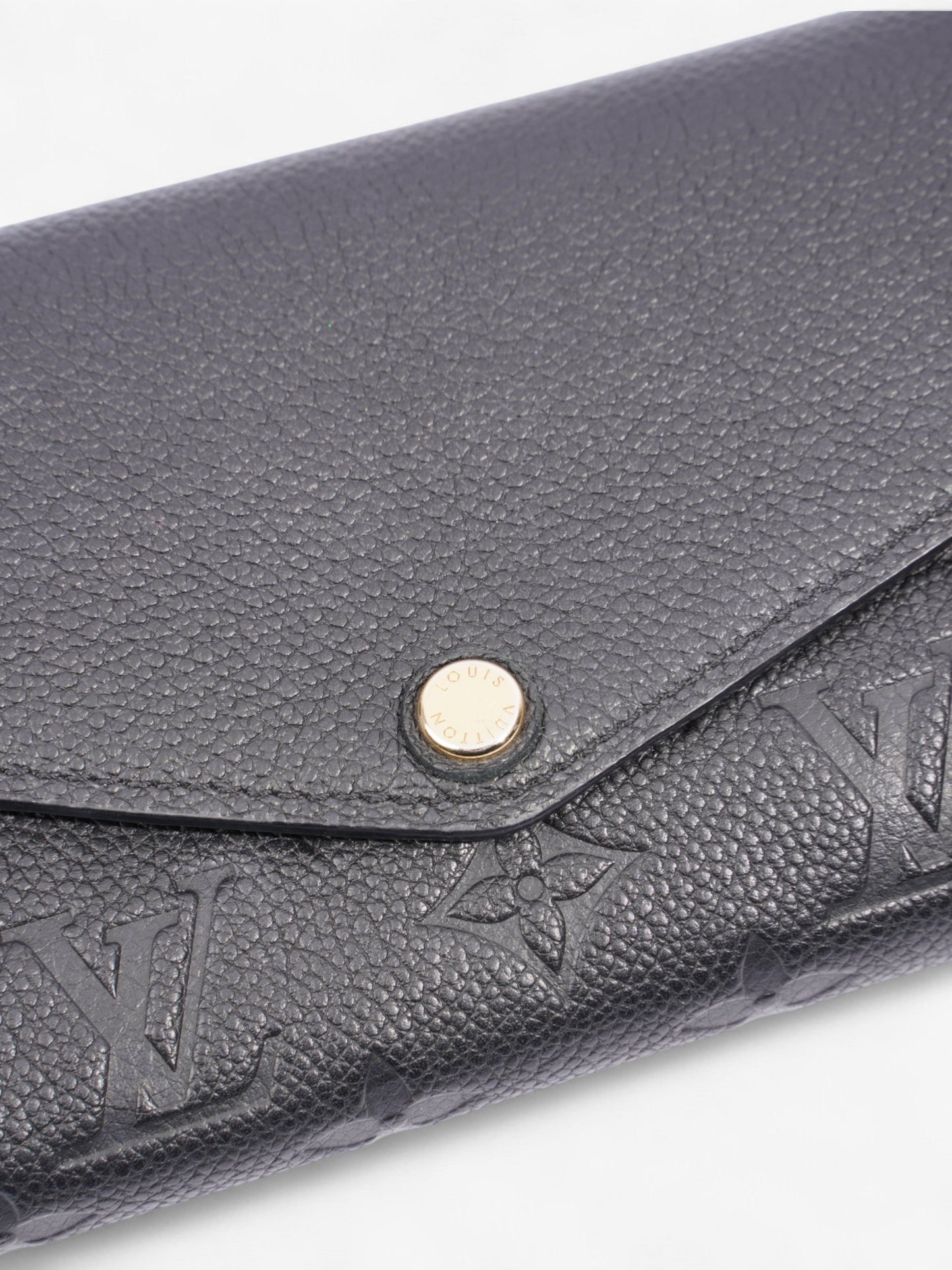 Louis Vuitton Sarah Black Leather Empreinte Wallet Case Leather 6