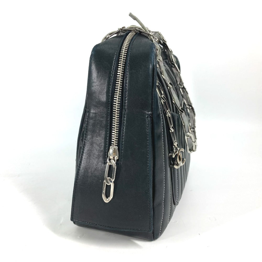 Chanel Mademoiselle Black Leather Shoulder Bag