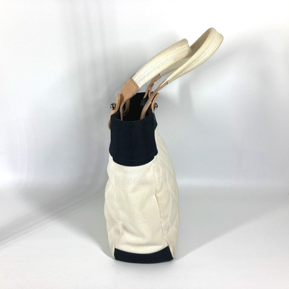 Chanel CC COCO Mark Paris Biarritz White PM Canvas Shoulder Bag