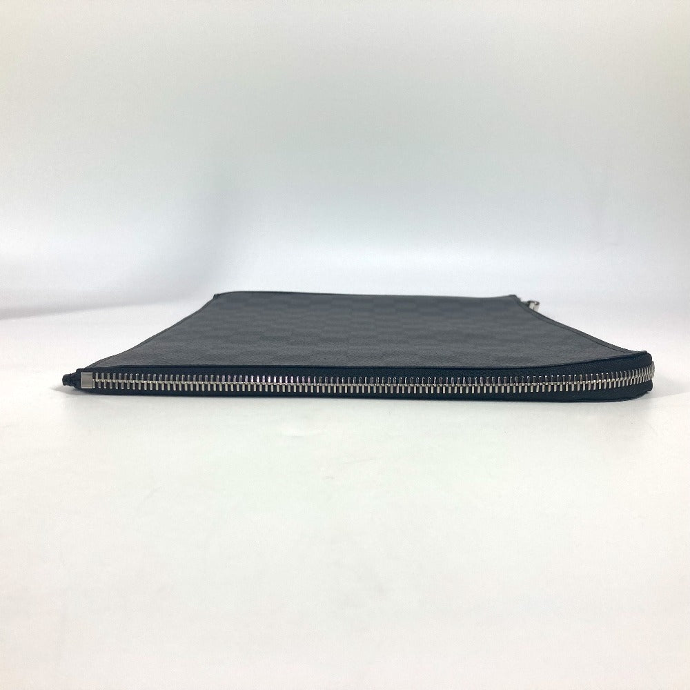 Louis Vuitton N64437 Damier Grafitto Damier Grafitte Canvas Black Clutch Bag