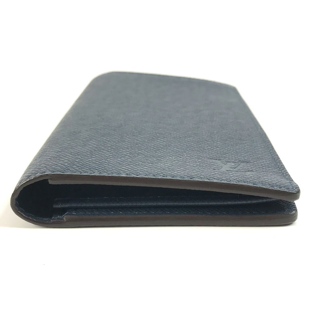 Louis Vuitton Long Purse M33404 Taiga Leather Navy Wallet Case