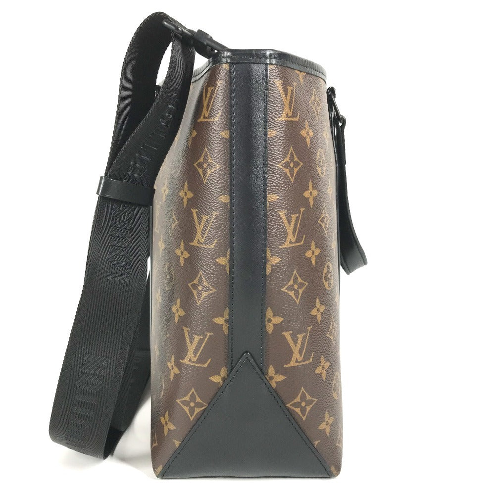 Louis Vuitton M45734 macacer Weekend PM Monogram Canvas Brown Shoulder Bag