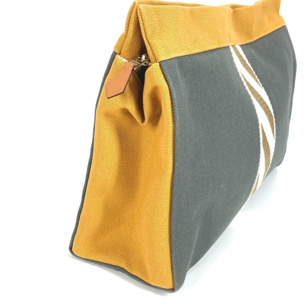 Clutch Bag Cotton Gray H Jimet Gm Logo