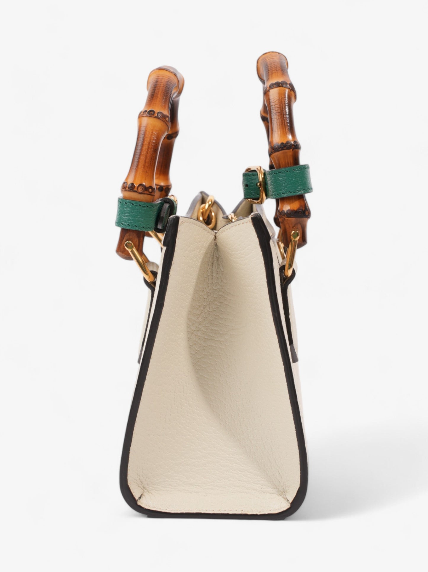 Gucci Diana Tote Mini Canvas White Crossbody Bag
