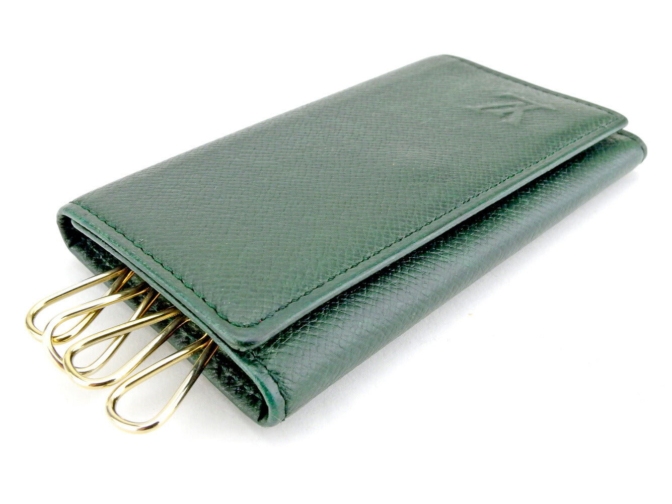 Louis Vuitton Key holder M30524 Multicles4 Green Gold Key Chain P863