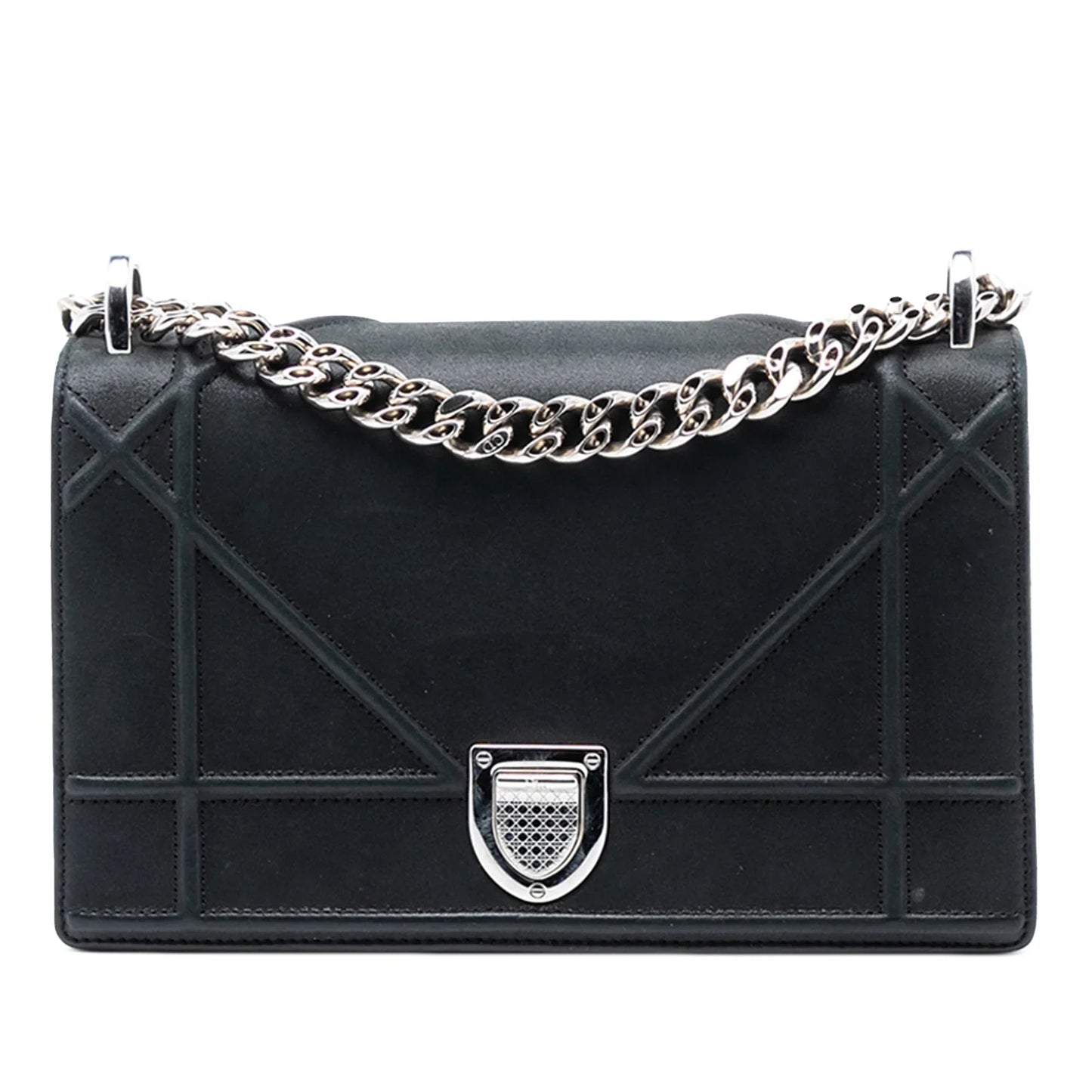 Dior Handbag ama Crossbody Bag 2 Lambskin Black Small