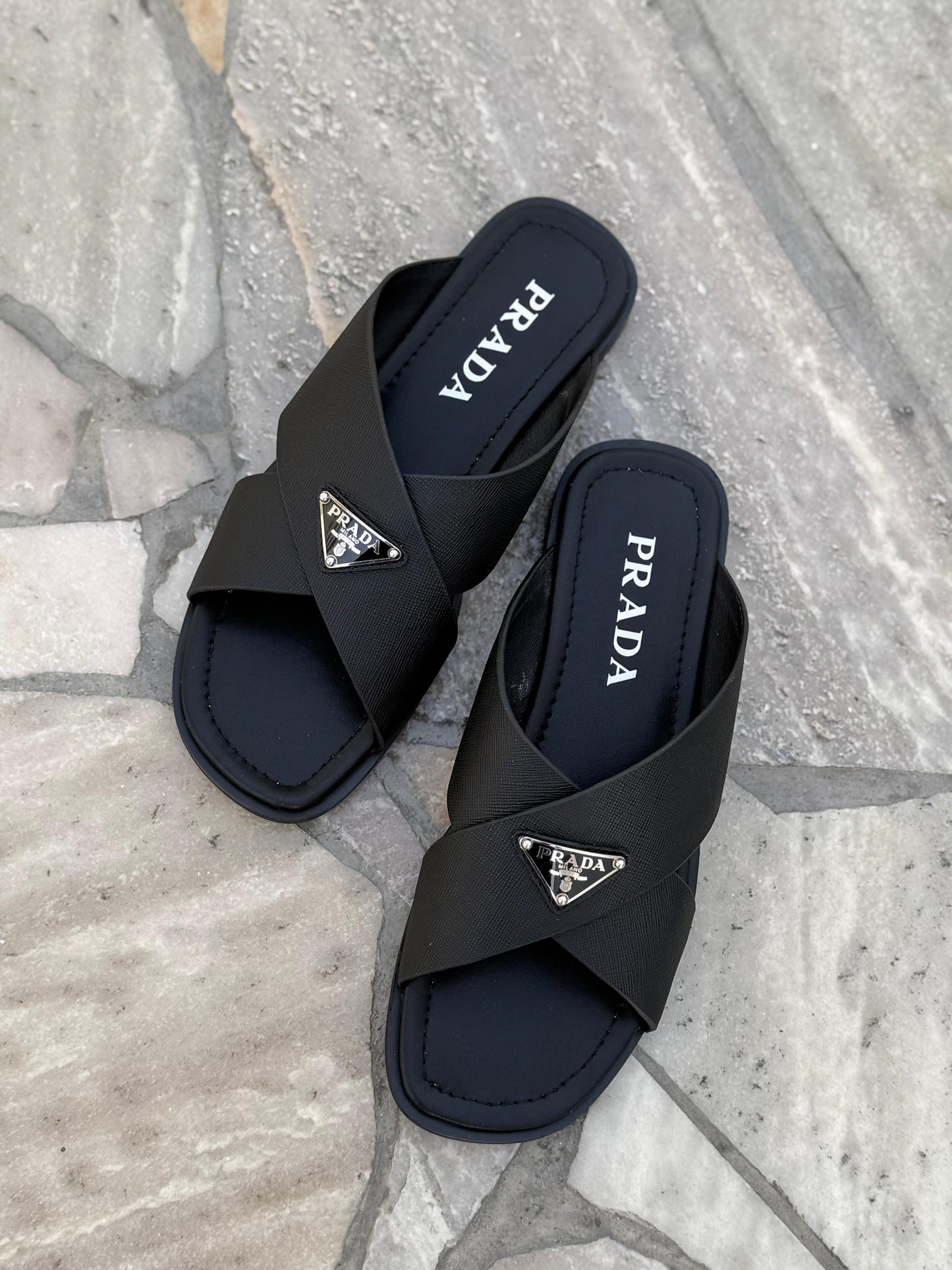 Prada Shoe Leather Saffiano Shoes