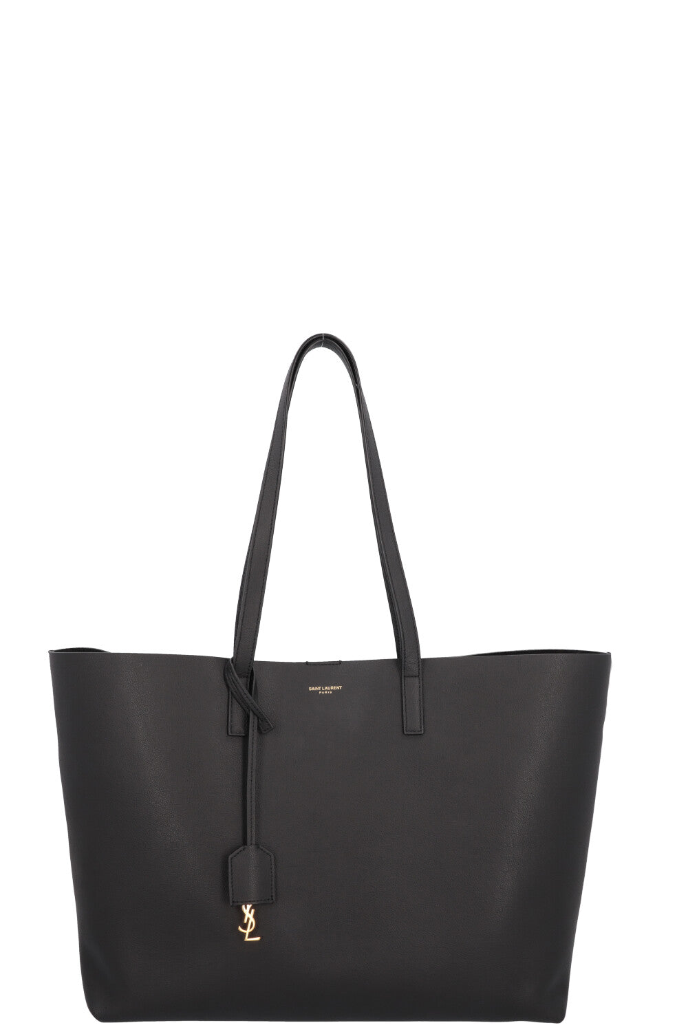 YSL Saint Laurent Tote Bag Shopping EW Bag Leather Black