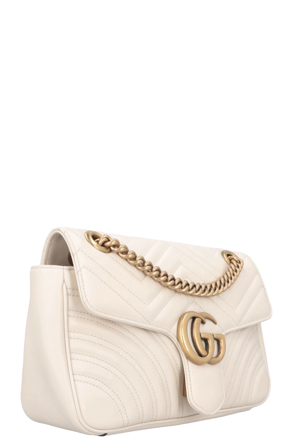GUCCI Marmont Small Bag Leather White