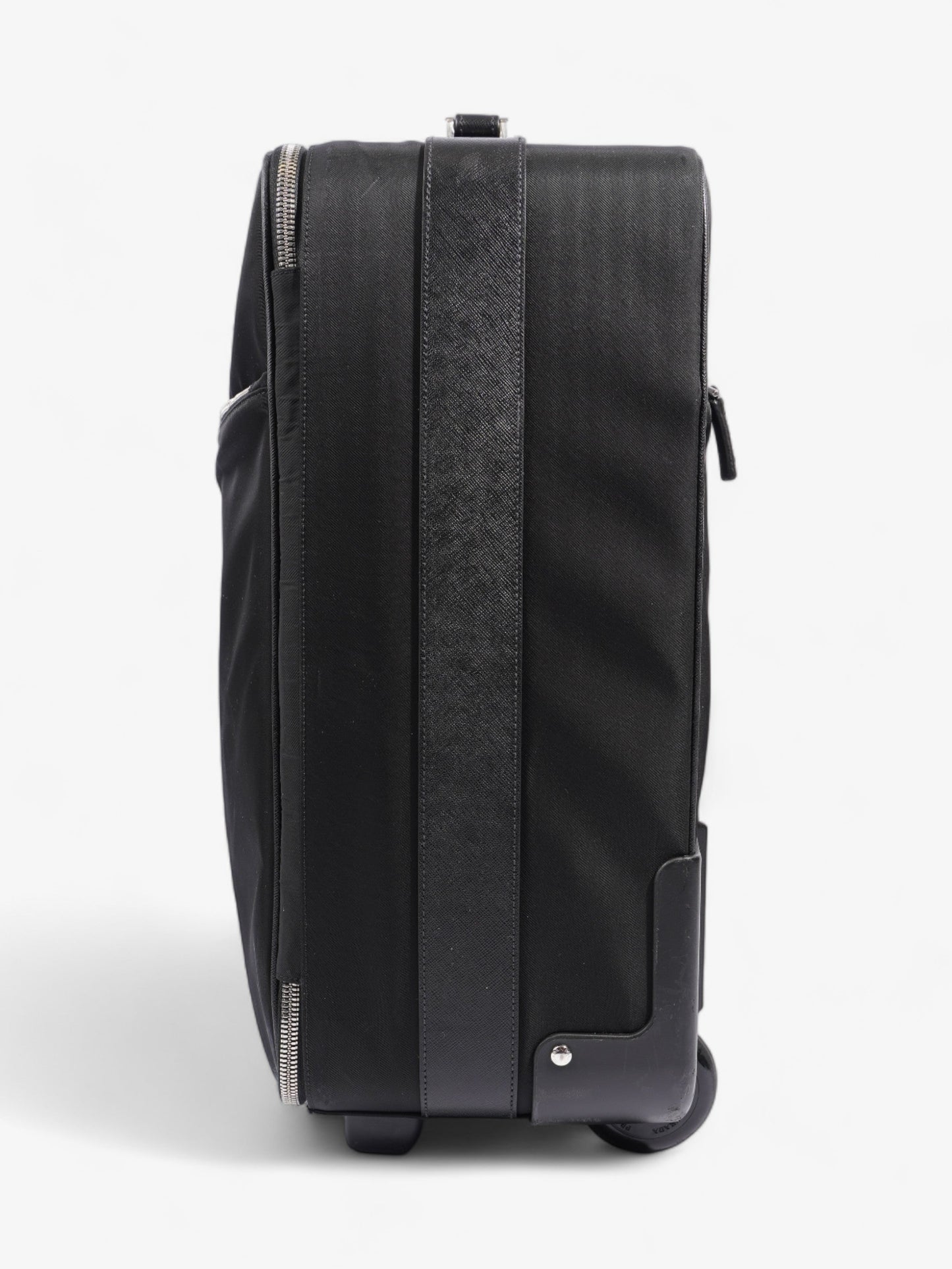 Prada Carry On Trolley Suitcase Re Travel Bag Nylon Black