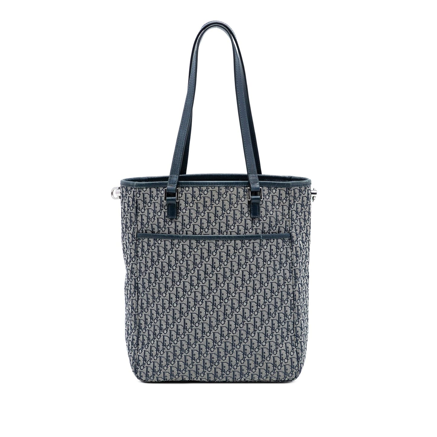 Dior Handbag issimo Trotter Tote Satchel Canvas Blue Satchel Bag