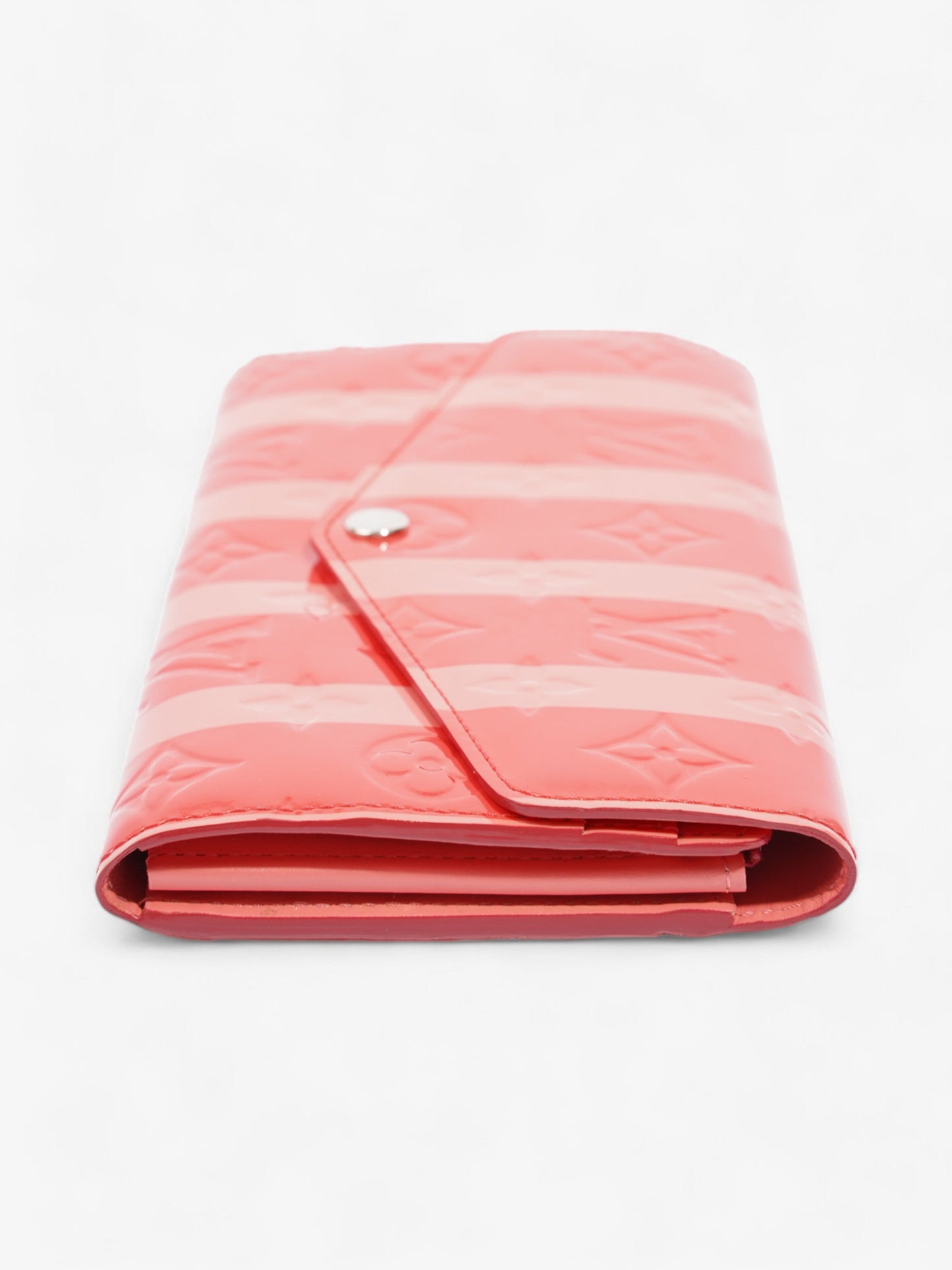 Louis Vuitton Sarah Patent Red Pink Leather Wallet Case