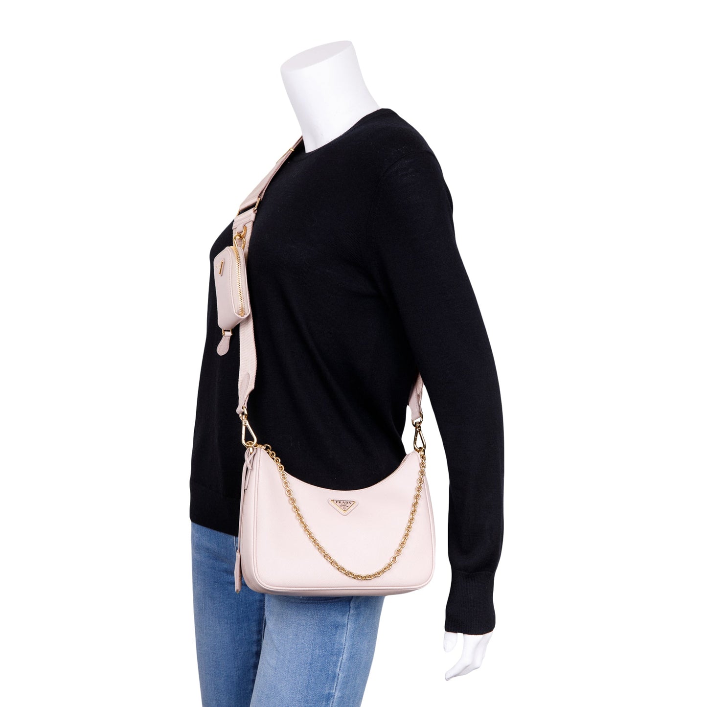 Prada Re Edition Saffiano Shoulder Bag Leather